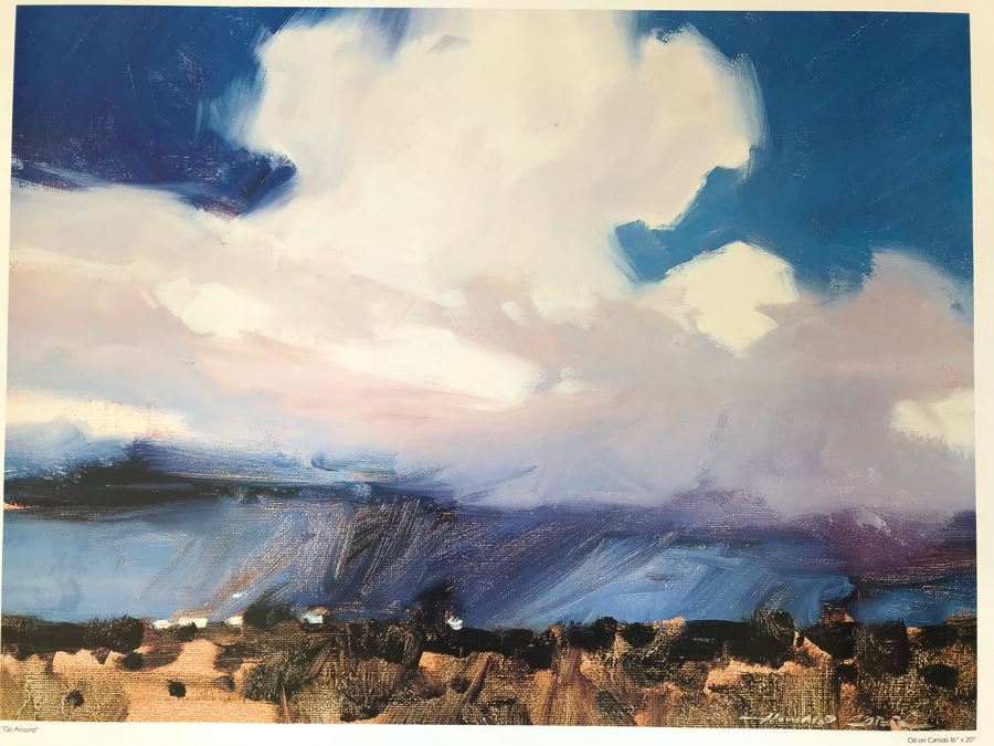 Hand Signed Howard Carr Poster Titled 'Go Around' 22.5 X 18 [Photo 6]