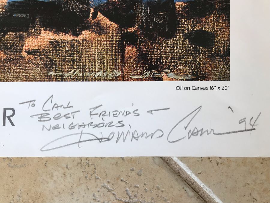 Hand Signed Howard Carr Poster Titled 'Go Around' 22.5 X 18 [Photo 4]