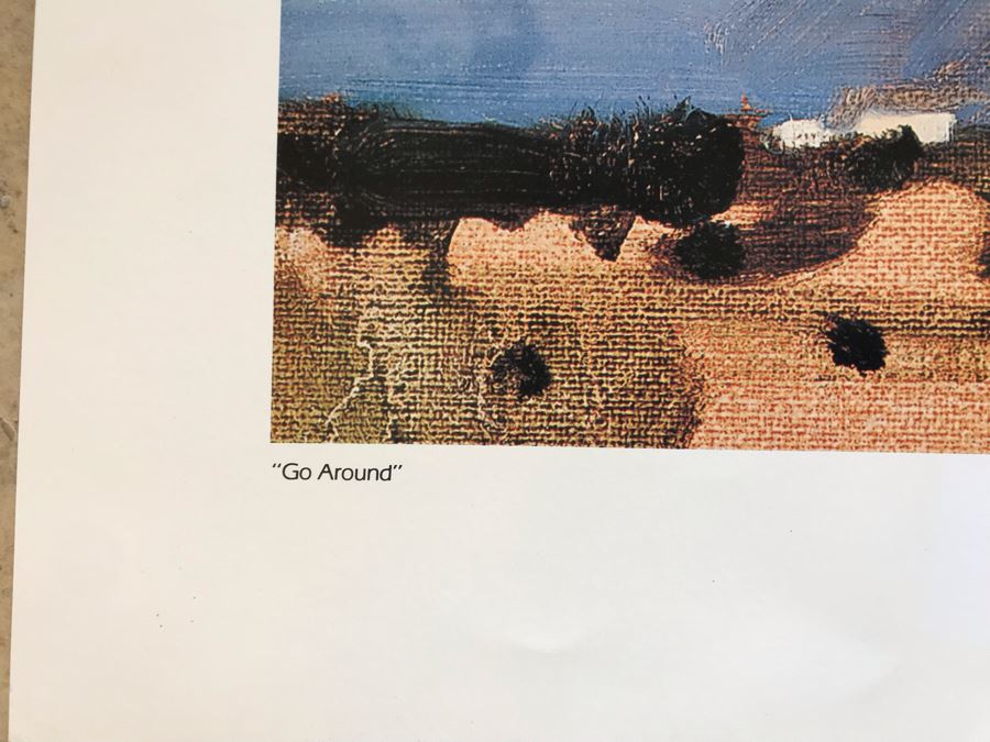 Hand Signed Howard Carr Poster Titled 'Go Around' 22.5 X 18 [Photo 7]