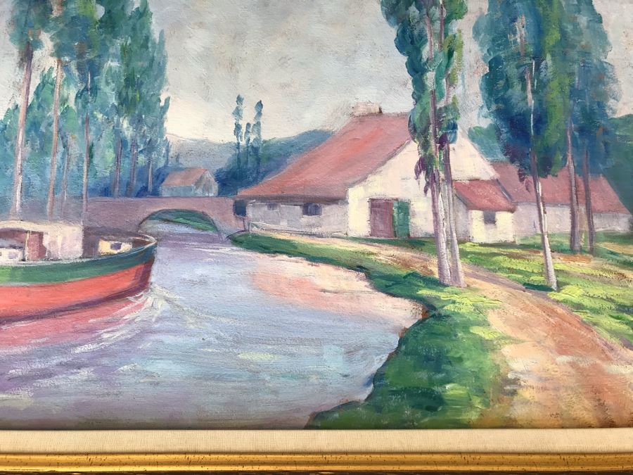 Original Framed Plein Air Painting By Bose 30 X 24 [Photo 7]