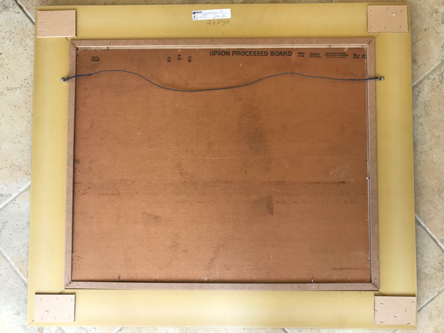 Original Framed Plein Air Painting By Bose 30 X 24 [Photo 16]