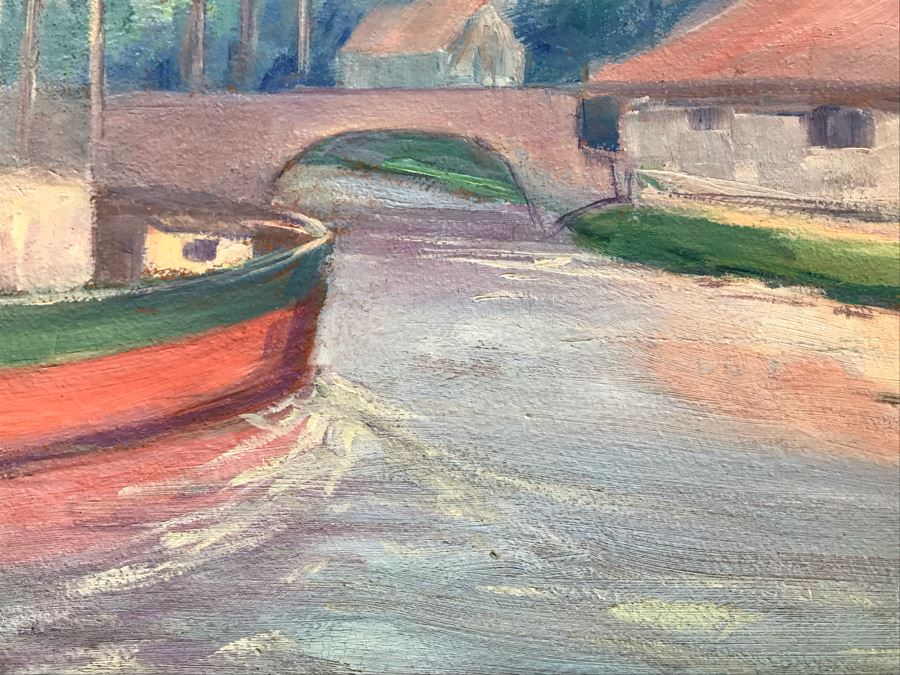 Original Framed Plein Air Painting By Bose 30 X 24 [Photo 10]