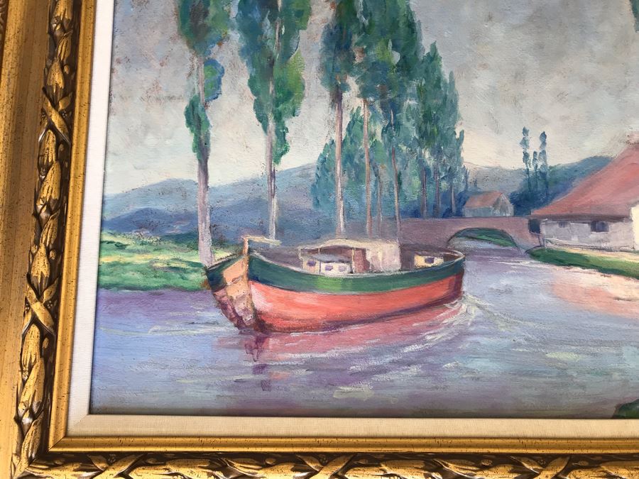 Original Framed Plein Air Painting By Bose 30 X 24 [Photo 5]