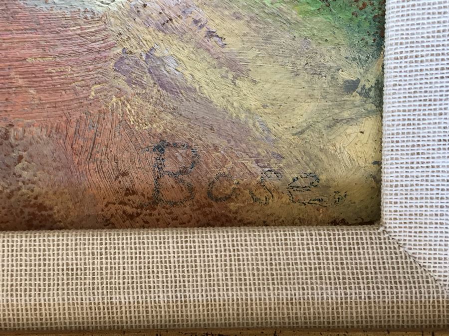 Original Framed Plein Air Painting By Bose 30 X 24 [Photo 14]