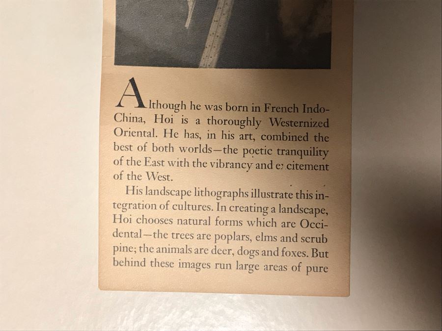 Hoi Lebadang (1922-2015) Limited Edition Lithograph Vietnam Artist - 13 X 18 [Photo 17]