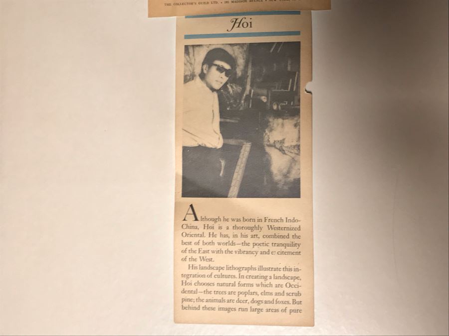 Hoi Lebadang (1922-2015) Limited Edition Lithograph Vietnam Artist - 13 X 18 [Photo 15]