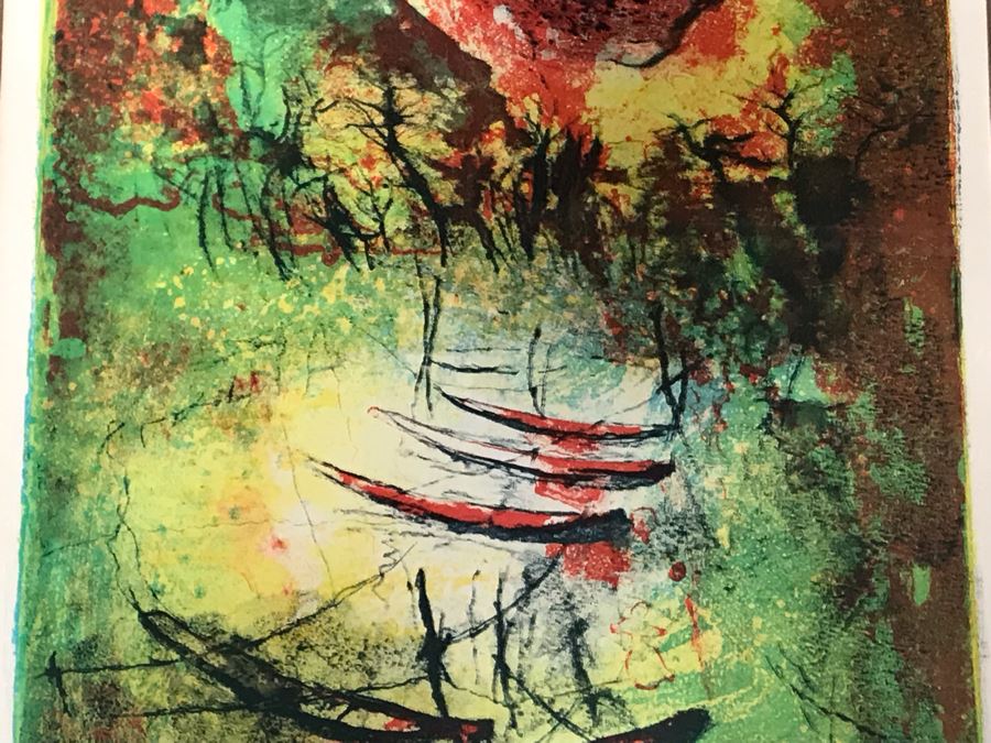 Hoi Lebadang (1922-2015) Limited Edition Lithograph Vietnam Artist - 13 X 18 [Photo 6]