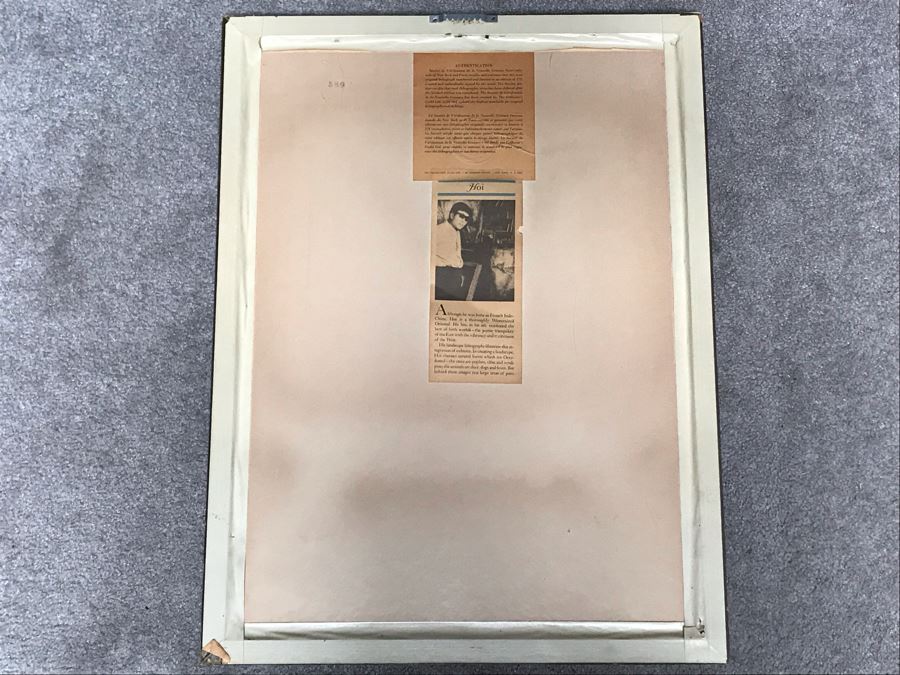 Hoi Lebadang (1922-2015) Limited Edition Lithograph Vietnam Artist - 13 X 18 [Photo 13]