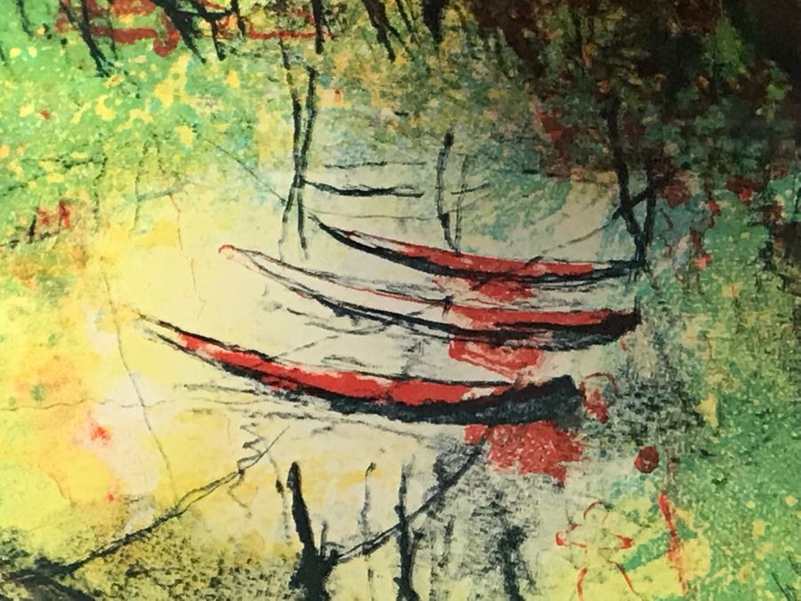 Hoi Lebadang (1922-2015) Limited Edition Lithograph Vietnam Artist - 13 X 18 [Photo 9]