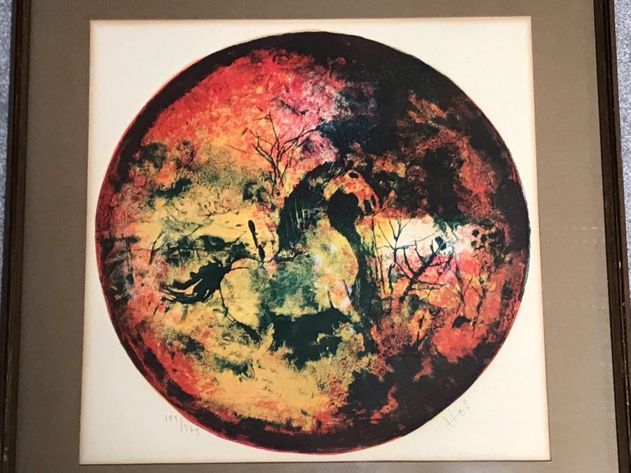 Hoi Lebadang (1922-2015) Limited Edition Lithograph Vietnam Artist 152 Of 275 - 16 X 15 [Photo 3]