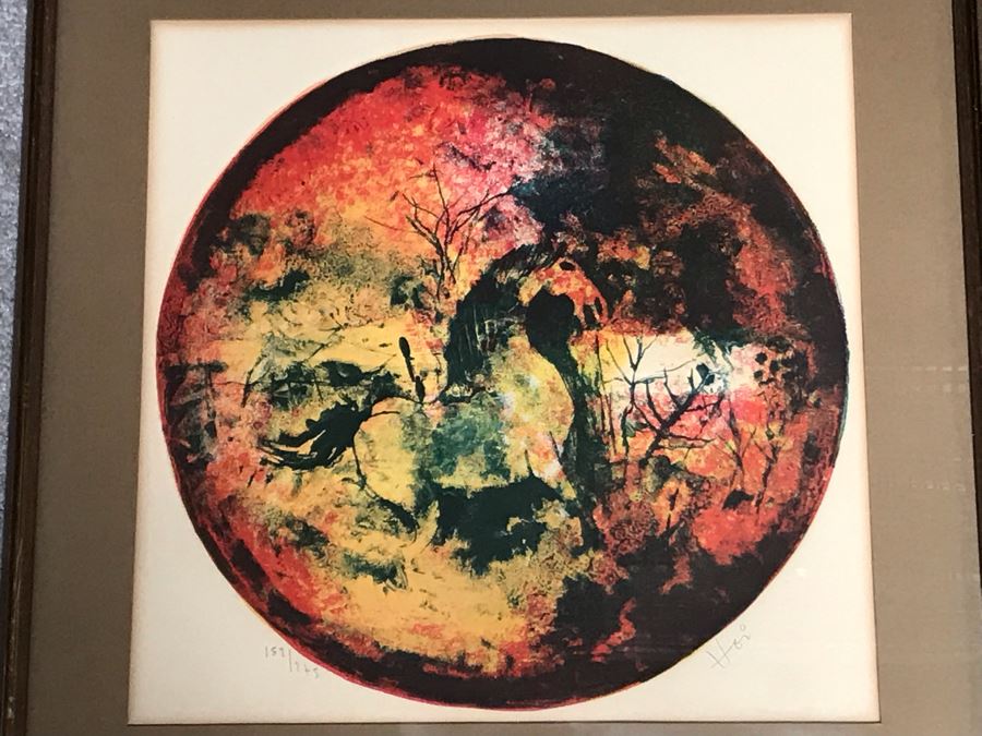 Hoi Lebadang (1922-2015) Limited Edition Lithograph Vietnam Artist 152 Of 275 - 16 X 15 [Photo 4]