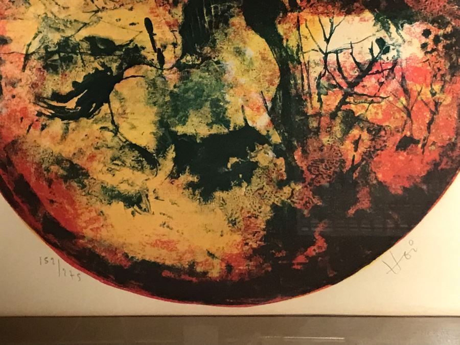 Hoi Lebadang (1922-2015) Limited Edition Lithograph Vietnam Artist 152 Of 275 - 16 X 15 [Photo 6]