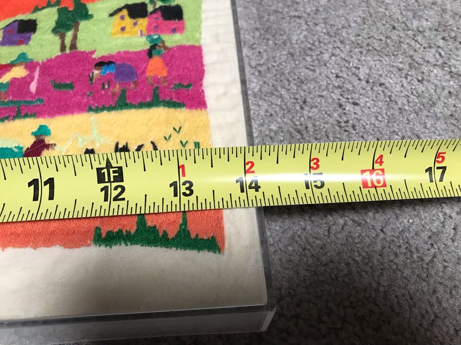 Central American Embroidery Artwork 14 X 11 [Photo 10]