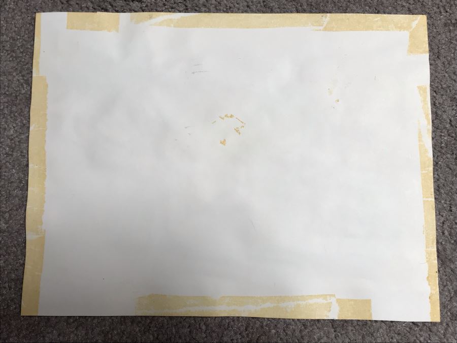 Original Unsigned Watercolor Painting On Paper 11 X 8 [Photo 8]