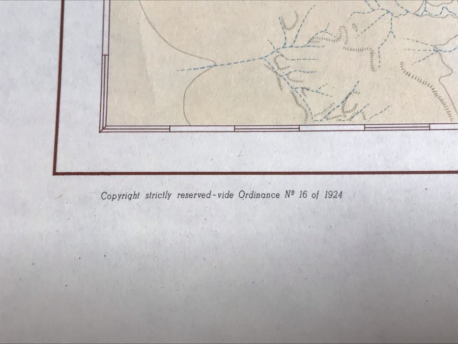 Vintage 1970 Map Of Israel Cease-Fire Lines Printed By The Survey Of Israel [Photo 15]
