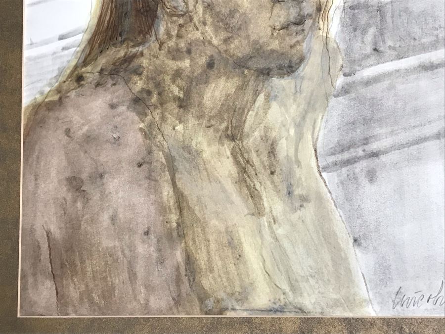 John Lincoln (1933-2009) Original Framed Painting On Paper (Attended Chouinard Art Institute In LA) 17 X 23 [Photo 8]