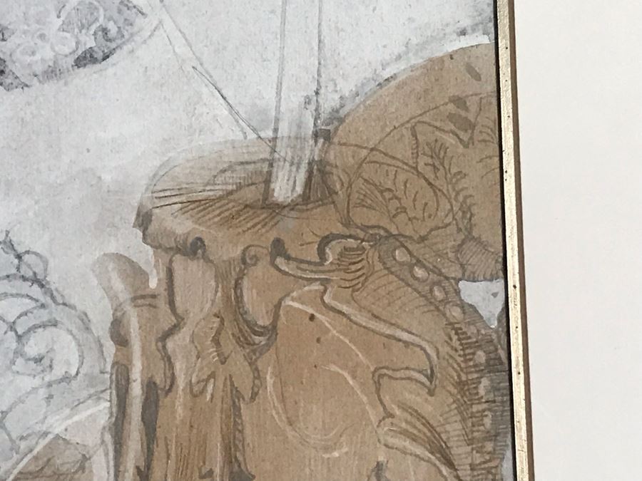 John Lincoln (1933-2009) Original Framed Painting On Paper (Attended Chouinard Art Institute In LA) 17 X 23 [Photo 11]