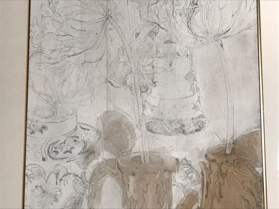 John Lincoln (1933-2009) Original Framed Painting On Paper (Attended Chouinard Art Institute In LA) 17 X 23 [Photo 5]