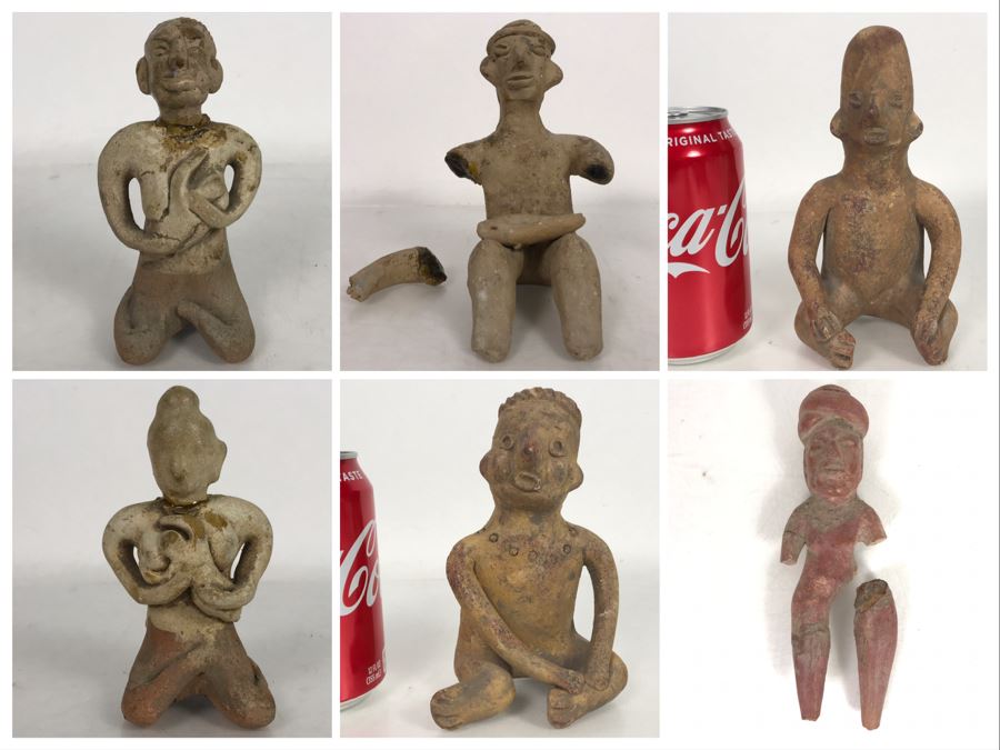 (6) Pre-Columbian Terracotta Figures Artifacts - Estimate $300-$400 [Photo 1]