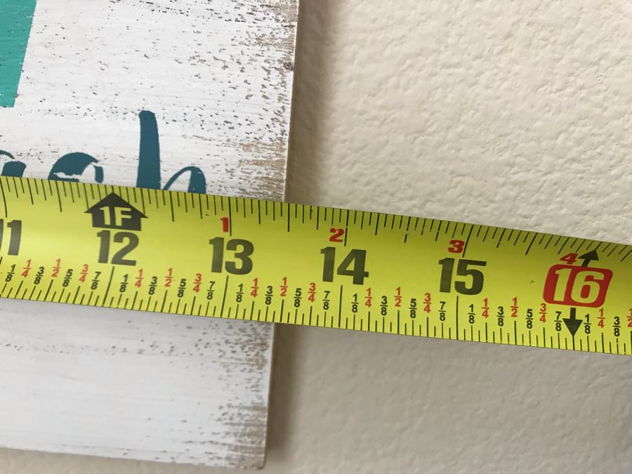 Wall Decor Sign: Love You To The Beach And Back 13.5 X 13.5 [Photo 3]