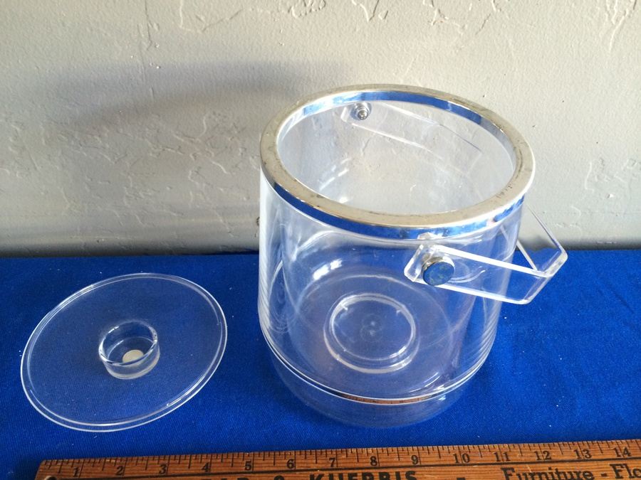 Vintage Clear Ice Bucket [Photo 3]
