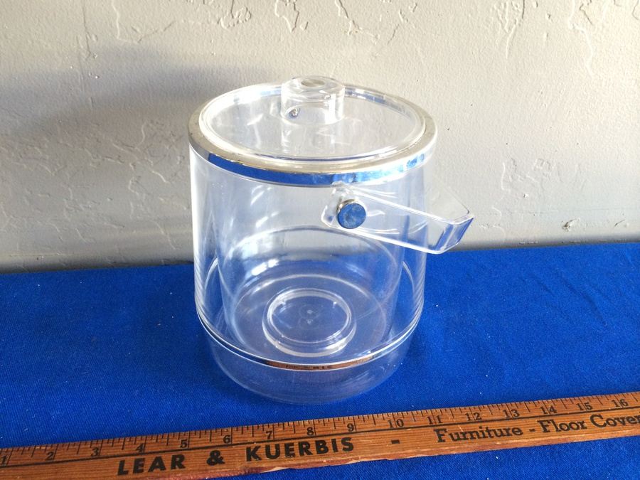 Vintage Clear Ice Bucket [Photo 1]