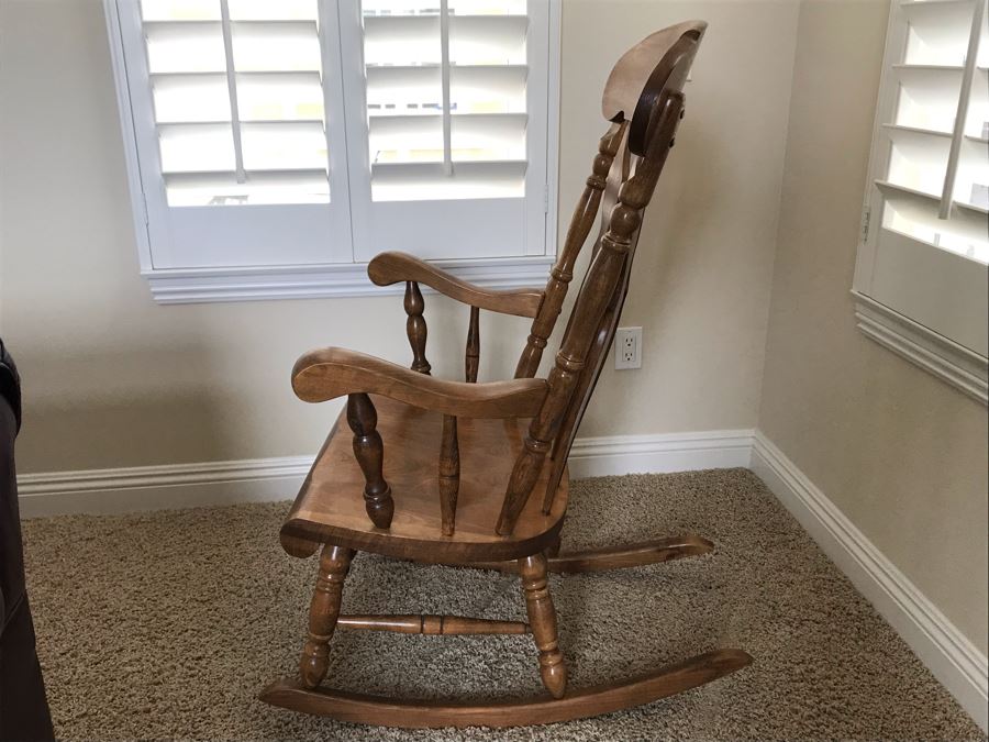 Large Wooden Rocking Chair 27W X 35D X 45H [Photo 5]