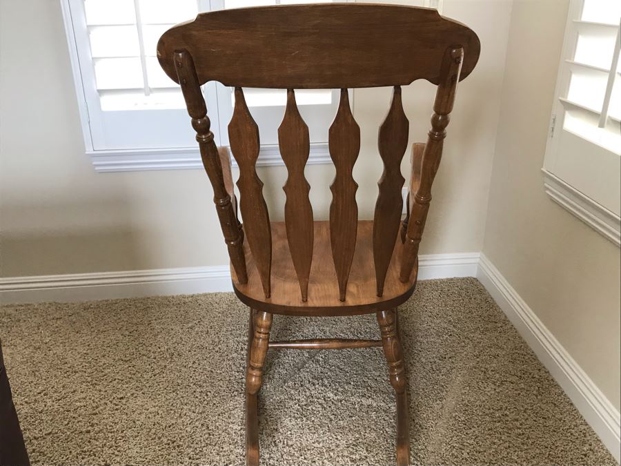 Large Wooden Rocking Chair 27W X 35D X 45H [Photo 6]