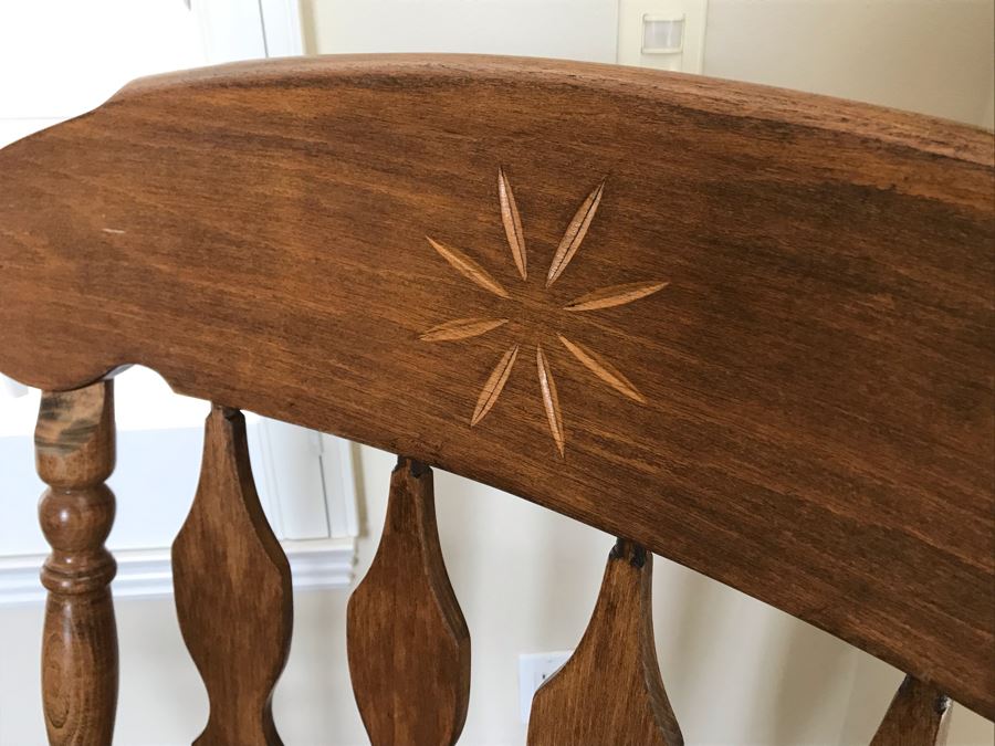 Large Wooden Rocking Chair 27W X 35D X 45H [Photo 4]