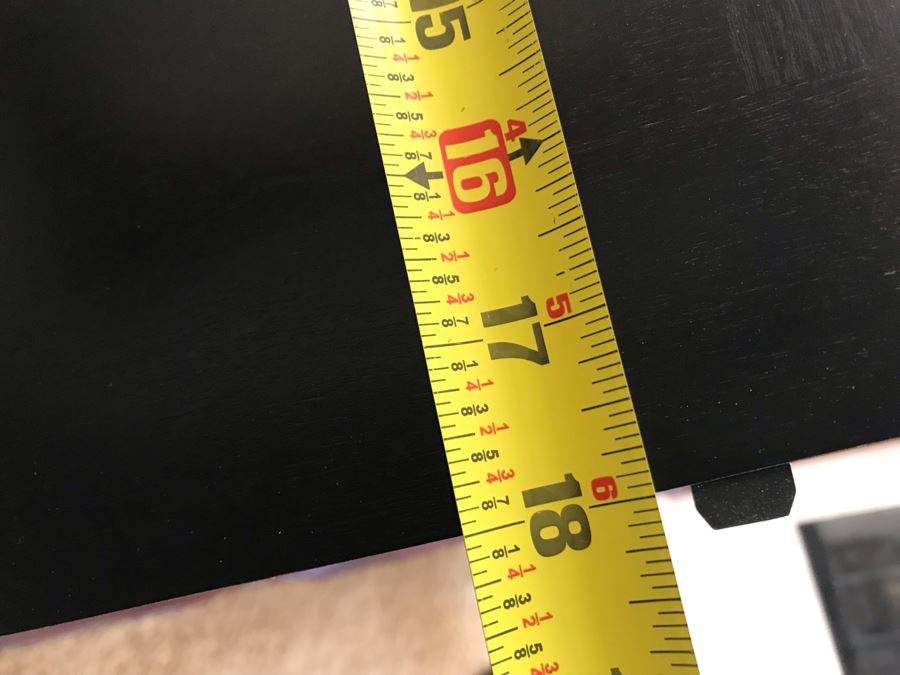 Stunning Premium Black Carved Dining Table With 4 Dining Chairs And 2 Armchairs Plus Two Extra 18' Leaves From Ashley Furniture Like New / Never Used (Solid And Heavy) 46W X 80L X 30H [Photo 29]