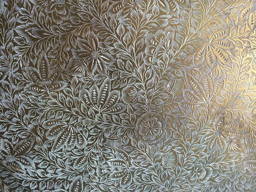 Engraved Brass Decorative Charger Wall Hanging Plate [Photo 3]