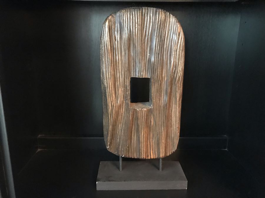 Wooden Sculpture On Stand 9W X 17H [Photo 2]