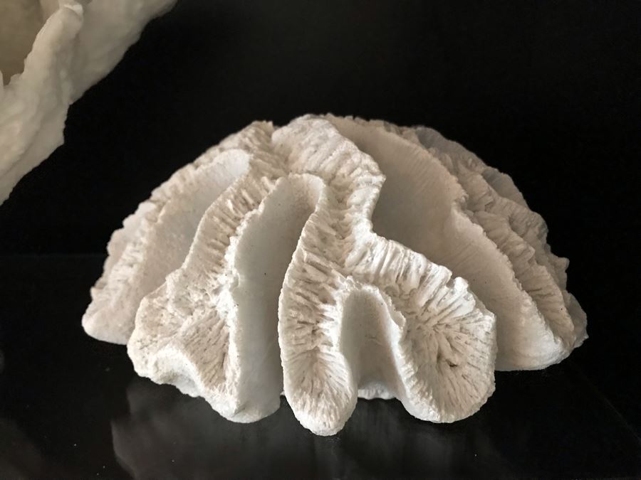 Pair Of Faux Coral Sculptures (Larger Is 14W) [Photo 4]