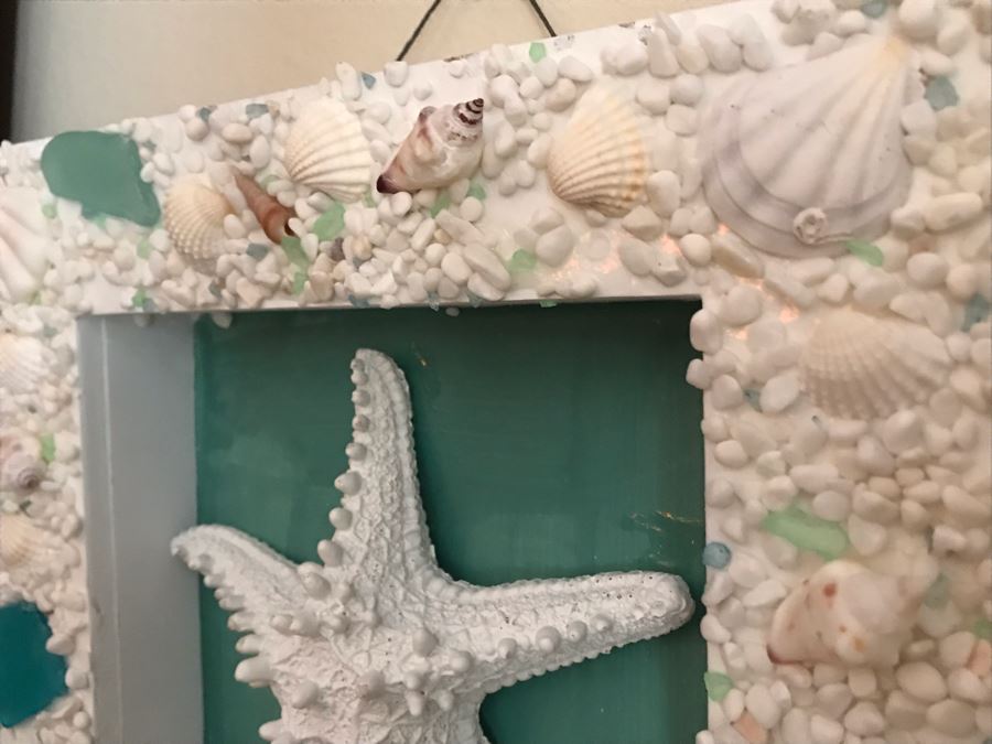 Wall Decor: Framed Seashell In Seashell Frame 11 X 11 [Photo 5]