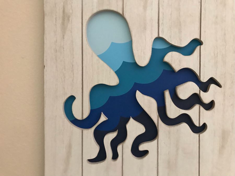 Wall Decor Sign: Octopus 15W X 19H [Photo 3]