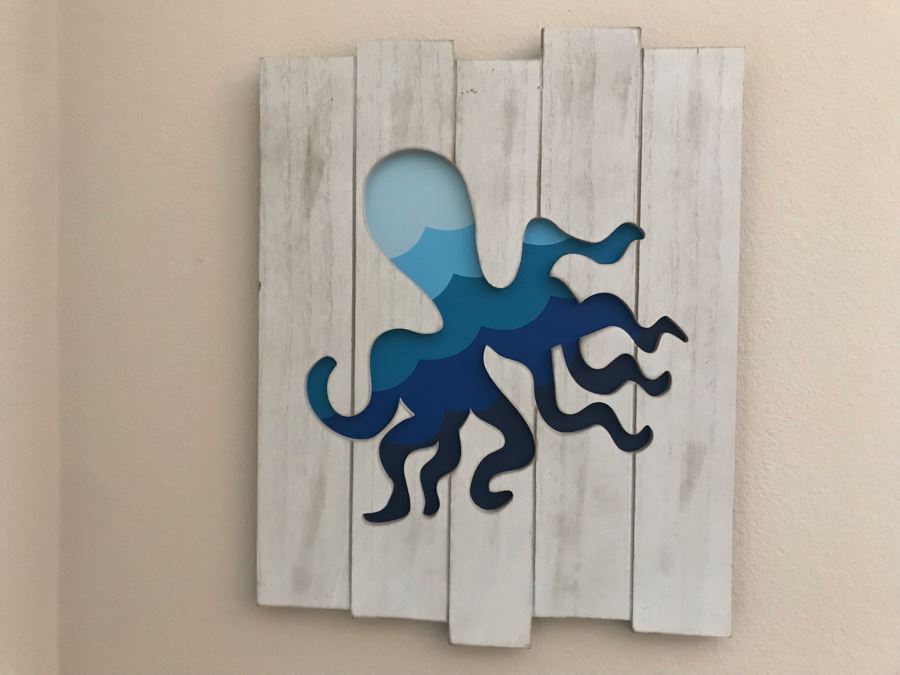 Wall Decor Sign: Octopus 15W X 19H [Photo 1]