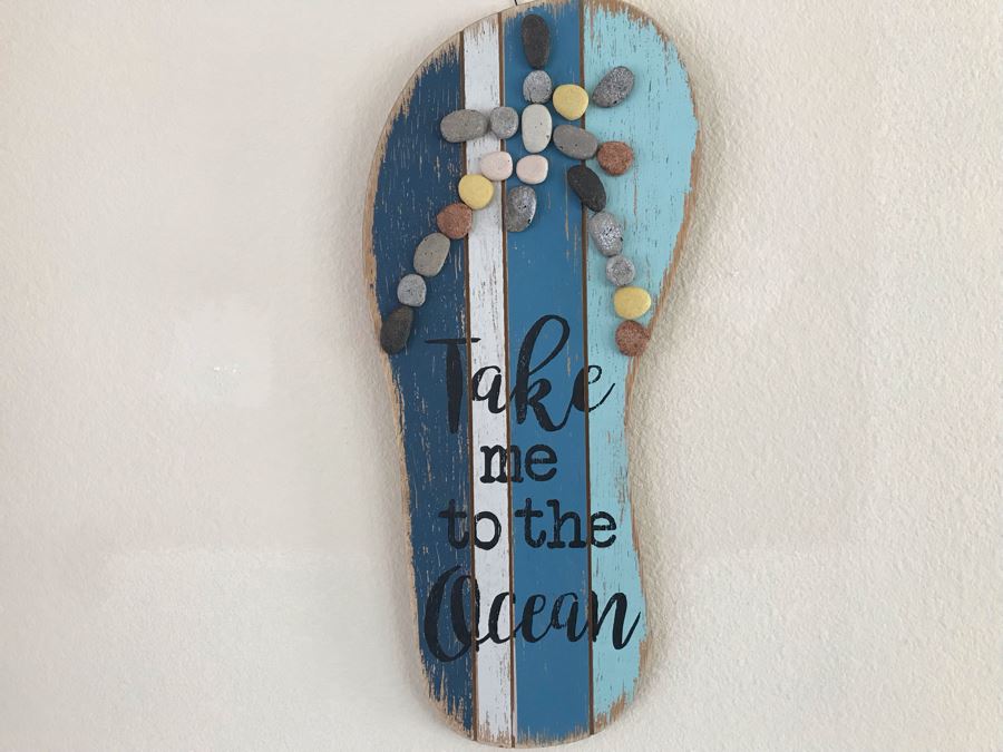 Wall Decor Sign: Take Me To The Ocean 8W X 16H [Photo 2]