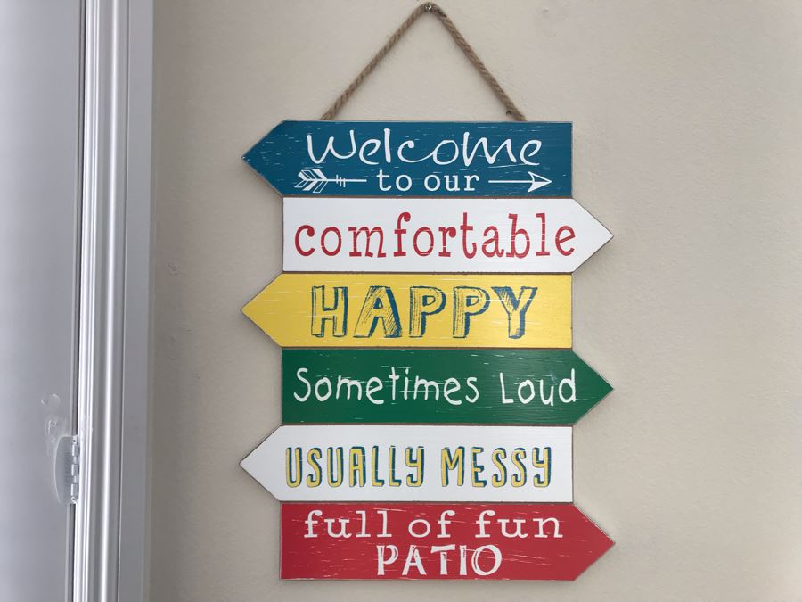 Wall Decor Sign: Welcome To Our 15W X 24H
