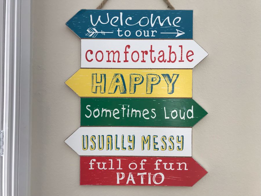 Wall Decor Sign: Welcome To Our 15W X 24H [Photo 2]
