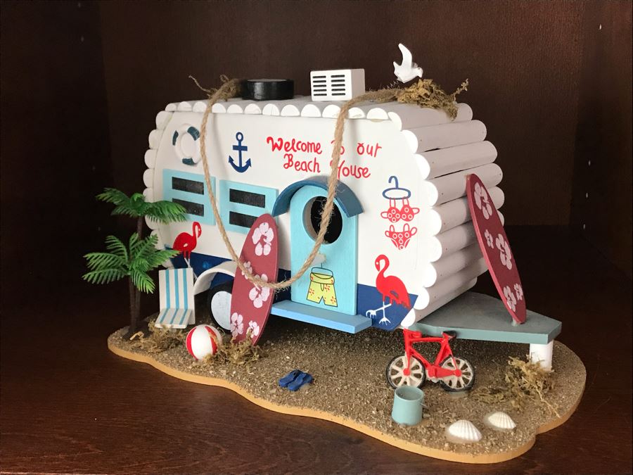 Welcome To Our Beach House Trailer Decor 11W X 7D X 7H [Photo 3]