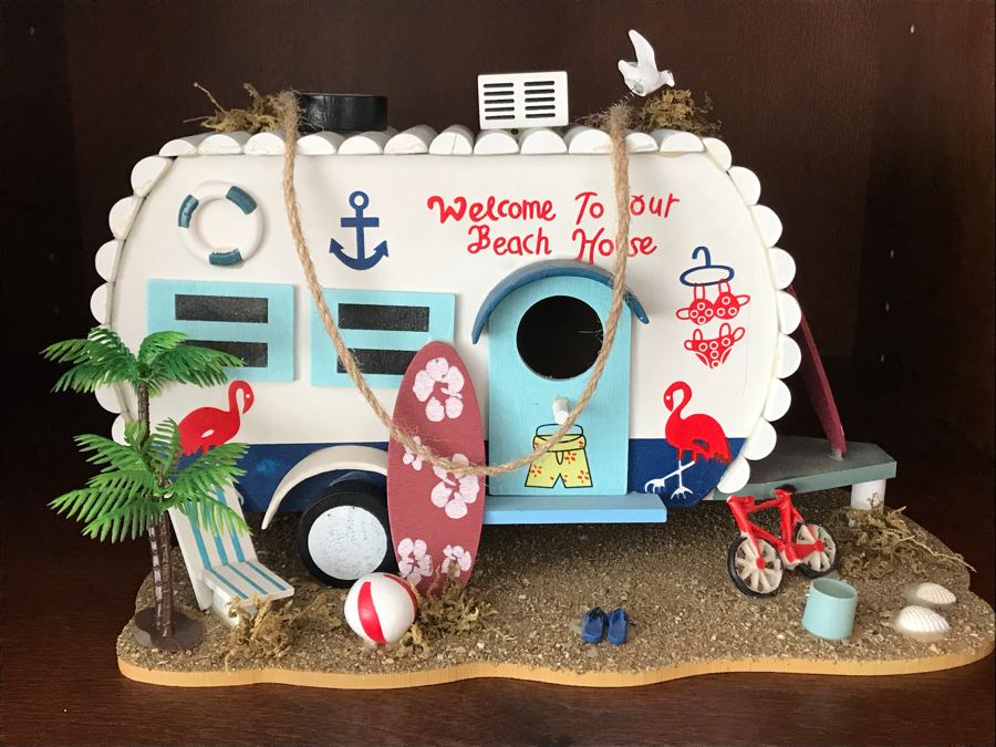 Welcome To Our Beach House Trailer Decor 11W X 7D X 7H [Photo 2]