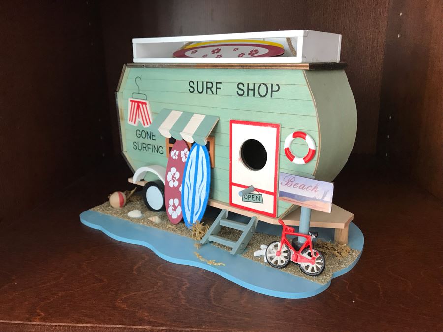 Surf Shop Gone Surfing Trailer Decor 11W X 6D X 8H [Photo 3]