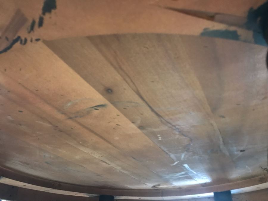 Round Black Lacquer Wooden Coffee Table 48R X 18.5H [Photo 7]