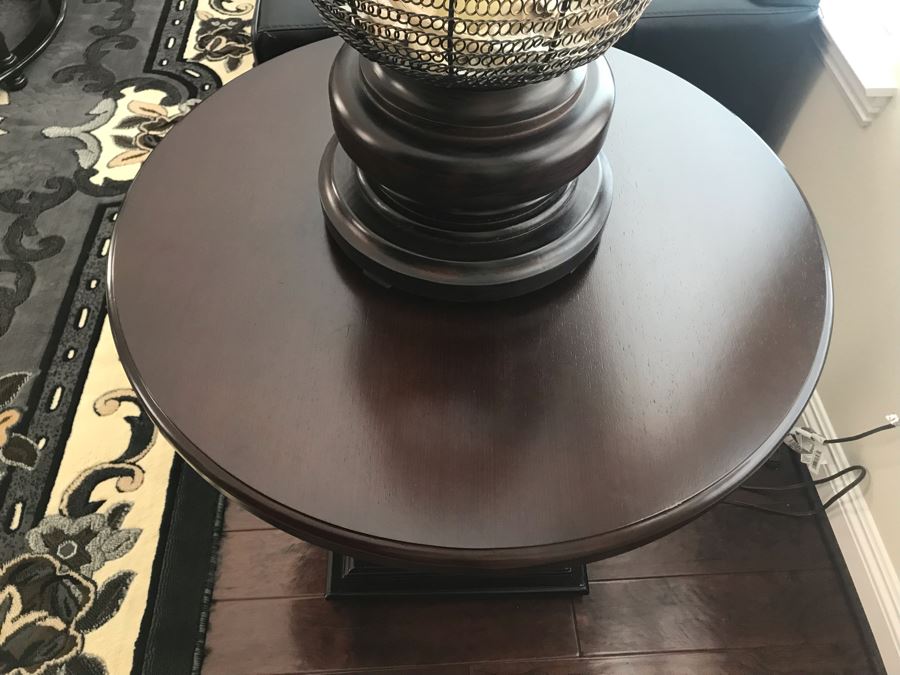 Wooden Pedestal Table 32W X 27.5H [Photo 6]
