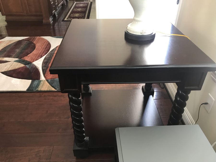 2-Tier Wooden Side Table 30W X 30D X 30H [Photo 3]