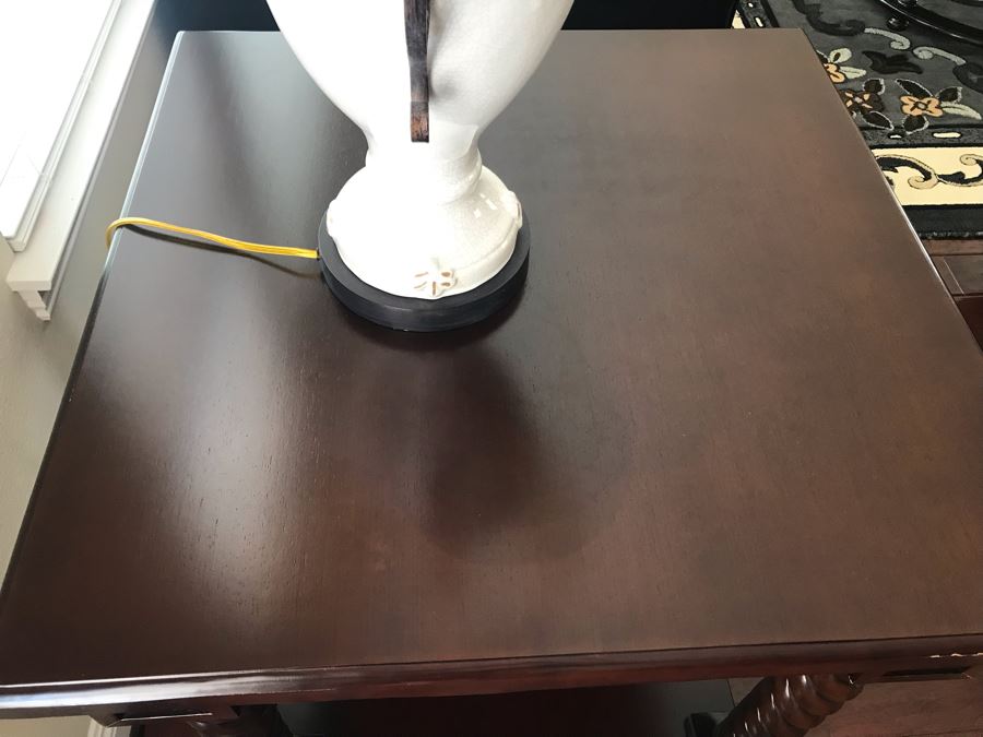 2-Tier Wooden Side Table 30W X 30D X 30H [Photo 4]