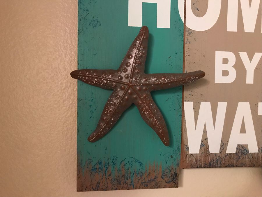 Wall Decor Sign: Heaven Is A Little Closer In A Home By The Water 15W X 24H [Photo 2]