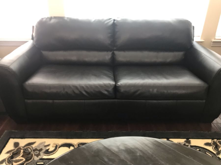 blended leather sofa couch