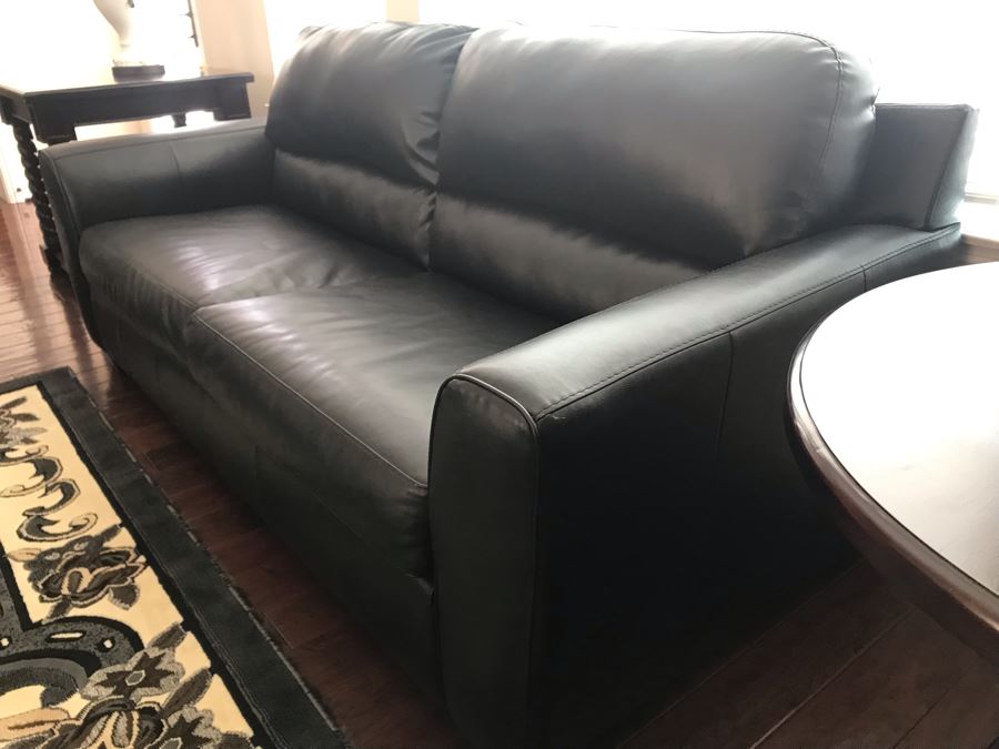 blended leather reclining sofa