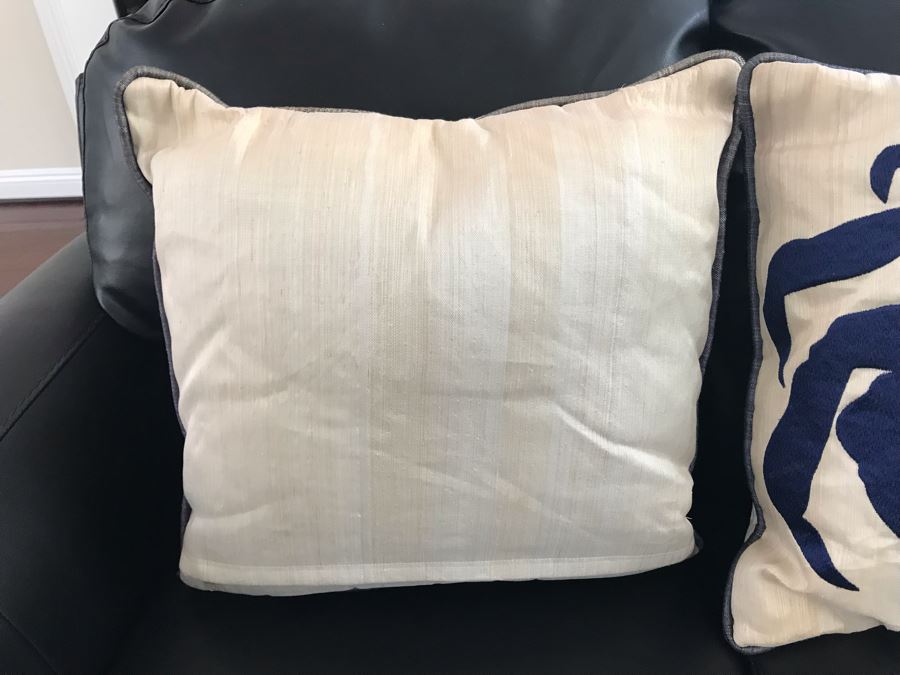 Pair Of Throw Pillows Seahorse And Crab 17W [Photo 5]